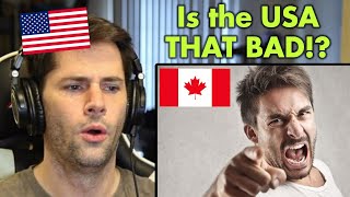 American Reacts to What Canadians Really Want to Say to Americans [upl. by Madai]