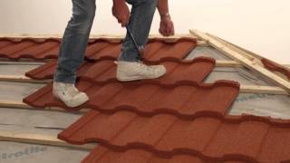 Fixing  Installing Lightweight Roofing Tiling Roma Profile [upl. by Sirkin780]