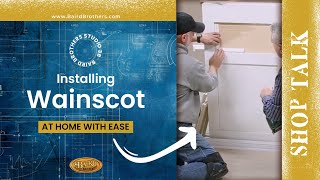 DIY Install for Wainscot Accent Wall Mouldings Shop Talk [upl. by Nas]