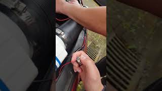 12V Marine Fan TMC InLine Blower Testing with 12v Car Battery with switch and fuse [upl. by Schreibe41]