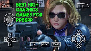 15 Best High Graphics PSP Games for Android  PPSSPP emulator games for android [upl. by Asilam]