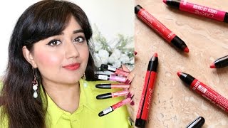 Lakme Enrich Lip Crayons SWATCHES  corallista [upl. by Renckens]