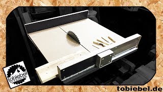 DIY Tischkreissägen Schiebeschlitten Crosscut sled für die Holzmann TK255 Kreissäge selber bauen [upl. by Ytomit]