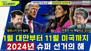 1월 대만 11월 미국 선거가 우리나라에 미칠 영향은  김윤철amp김준형 신장식의 뉴스하이킥 MBC 240101 방송 [upl. by Aniretac998]