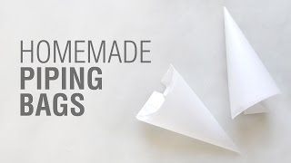 Homemade Parchment Paper Piping Bags [upl. by Nerw]