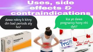 PrimolutN usessideeffects amp contraindications in HindiUrdu [upl. by Zrike584]