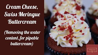 Beautifully Pipeable Swiss Meringue Cream Cheese Buttercream Swiss meringue frosting [upl. by Aytnahs]