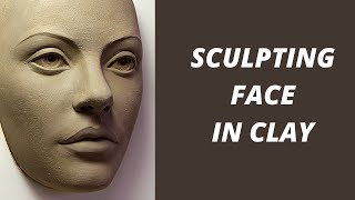 quotSculpting face in clayquot Sculpting demo [upl. by Boyt]