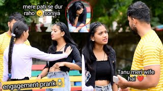 engagement 💍prank on girlfriend  gone wrong 😭 VEER samrat vlog [upl. by Kinson]