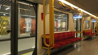 Metro Warszawskie  Przejazd całą trasą linii M2 BródnoBemowo  Siemens Inspiro 50 [upl. by Assyn196]