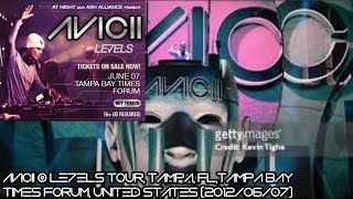 Avicii  LE7ELS Tour Tampa FL Tampa Bay Times Forum United States 20120607 [upl. by Rosemary883]