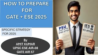 HOW TO PREPARE FOR GATE  ESE 2025  BY IES OFFICER [upl. by Brucie]