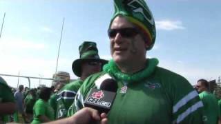 Hitstory of the Watermelon Helmet  Saskatchewan Roughriders [upl. by Akyssej]