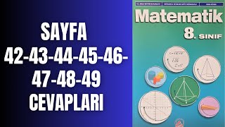 8 SINIF MATEMATİK KİTABI SAYFA 42 43 44 45 46 47 48 49 ÜNİTE DEĞERLENDİRME CEVAPLARI [upl. by Flower]