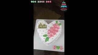 💕💚Pink and green combination la oru heart cake designArjucakesNagercoil🏠delivery உண்டு9042345344 [upl. by Saraann]