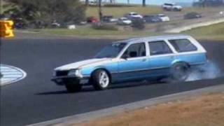 POWERCRUISE  BURNOUTS DRIFTING CRUISING SKIDS SIDEWAYS PART 2 FROM TURN 9 AT EASTERN CREEK RACEWAY [upl. by Ahsok]