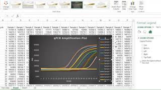 Plotting qPCR Raw data in Excel [upl. by Ithsav]