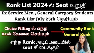 🔴🟢TN Paramedical Rank List 2024 July 25th தெரியும்  Tanuvas Rank List 2024 RankList ல் Seat உறுதி [upl. by Atiz]