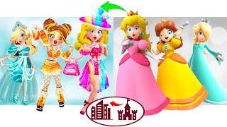 Princesses Peach Daisy Rosalina and Pauline Modern Fashion Evolution  Style wow [upl. by Pillsbury]