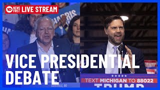 JD Vance Tim Walz clash in US VP Debate showdown  10 News First [upl. by Laumas]