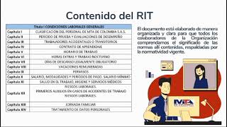 VIDEO REGLAMENTO INTERNO DE TRABAJO [upl. by Doownel8]