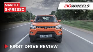 Maruti Suzuki SPresso First Drive Review  Price Features Interior amp More  ZigWheelscom [upl. by Fulvia146]