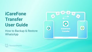 iCareFone WhatsApp Transfer  How to Backup amp Restore WhatsApp [upl. by Adnohsirk]