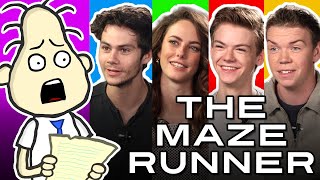 THE MAZE RUNNER Cast Interview w Thomas Kaya Dylan amp Will [upl. by Roose]