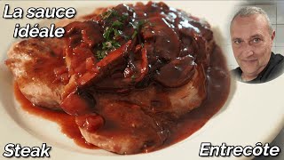 La sauce vin rouge ou Bordelaise pour sublimer steak et entrecôte [upl. by Danice]