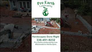 Hardscapes for Greensboro Friendly Acres hardlandscaping GreensboroHardscapes Backyardmakeover [upl. by Attelrahs797]