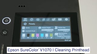 SureColor V1070  How to Perform a Printhead Cleaning [upl. by Norvell523]