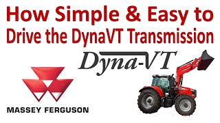 Massey Ferguson Dyna VT How Simple Massey Ferguson DynaVT to Operate [upl. by Avahc]