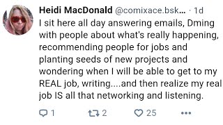 WHITTLING DOWN THE TENT POLES Corrupt Journalist Heidi MacDonald Puts The WORK in quotWhisper NetWORKquot [upl. by Enitsirk]