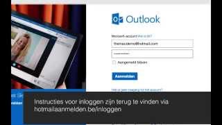 Hotmail aanmelden  Diensten [upl. by Atter]