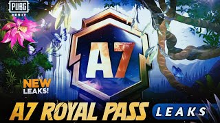 🔥A7 ROYAL PASS  1 TO 100 RP REWARDS  ACE 7 ROYAL PASS LEAKS  A7 ROYAL PASS PUBG MOBILEBGMI [upl. by Aynas883]