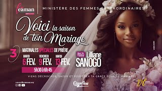 VOICI LA SAISON DE TON MARIAGE l Pasteure Lilliane SANOGO [upl. by Assiren]