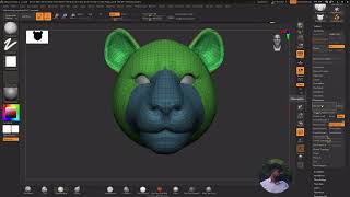 ZBrush Sculpting Timelapse3d sculpting lion ring [upl. by Em]