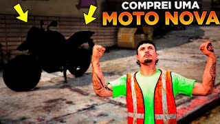 GTA V VIDA REAL  COMPREI UMA MOTO NOVA OBRIGADO DEUS PELA CONQUISTA  45 [upl. by Rehotsirk]