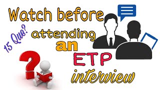 Questions asked in ETPWTPSTP Interview  hindi  ETPKnowledgeJunction [upl. by Varien73]