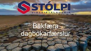 Fjárhagskerfi Bakfæra dagbók [upl. by Stacia809]