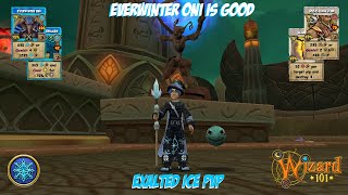 Wizard101 Exalted Ice PVP Everwinter ONI is Goated [upl. by Bartholomew]