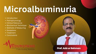 English Microalbuminuria  Understanding to Marker of Renal and CV Health  Medurstand by Prof Aziz [upl. by Clem677]