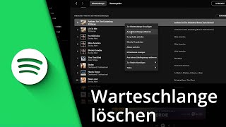 Spotify Warteschlange löschen  Warteschlange anzeigen ✅ Tutorial [upl. by Elcarim]