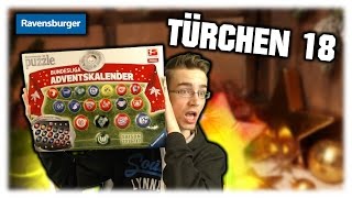 TÜRCHEN 18  RAVENSBURGER 3D BUNDESLIGA PUZZLE ADVENTSKALENDER  PacksUnited [upl. by Lindblad393]