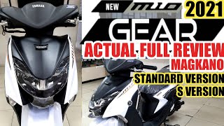 THE NEW MIO GEAR 125 STANDARD amp VERSION S  FULL REVIEW SPECS AND FEATURES MAGKANO YAMAHA GEAR 125 [upl. by Imat]