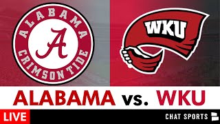 Alabama vs Western Kentucky Live Streaming Scoreboard PlayByPlay Highlights  2024 CFB Week 1 [upl. by Wyon726]