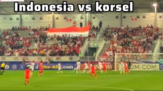 Keseruan nonton timnas Indonesia vs korsel di stadion Qatar [upl. by Nnuahs]