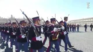 Cambio della Guardia in occasione del 156° fondazione Esercito Italiano [upl. by Eronel]