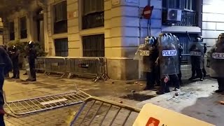 Disturbios en la concentración de los CDR en Barcelona [upl. by Iaria]