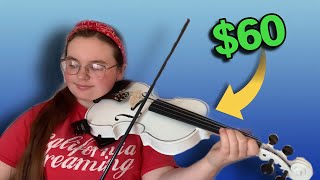 60 VIOLIN REVIEW amp DEMO  Glarry GV102 ElectroAcoustic Violin [upl. by Perla495]